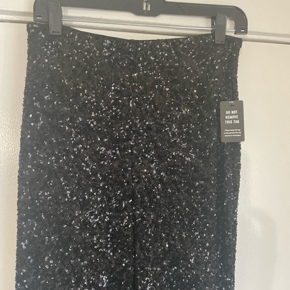 Express super high waisted flare sequin pant size Small - Picture 10 of 13